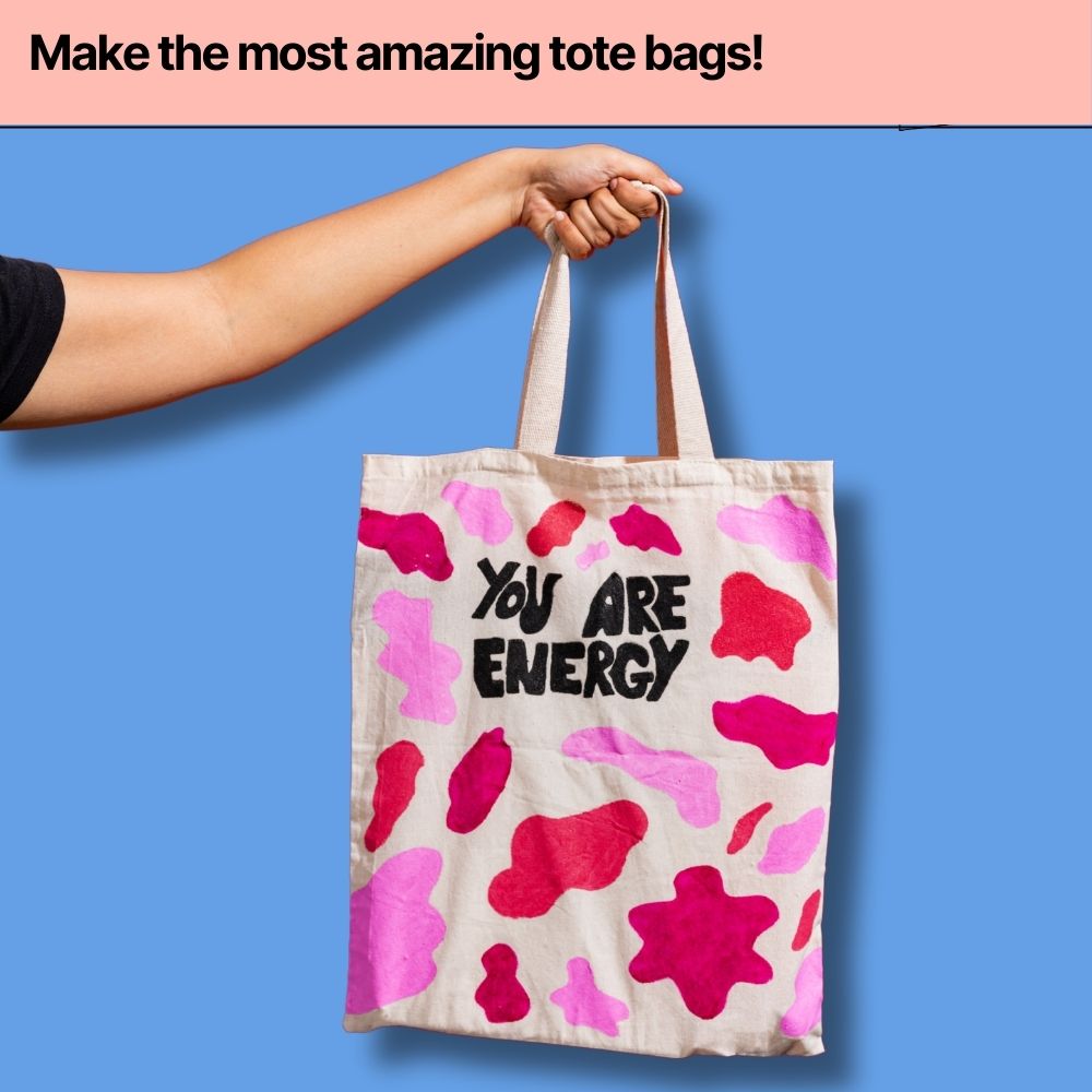DIY Tote Bag Painting Kit Art Craft Kit for Adults Kitsters