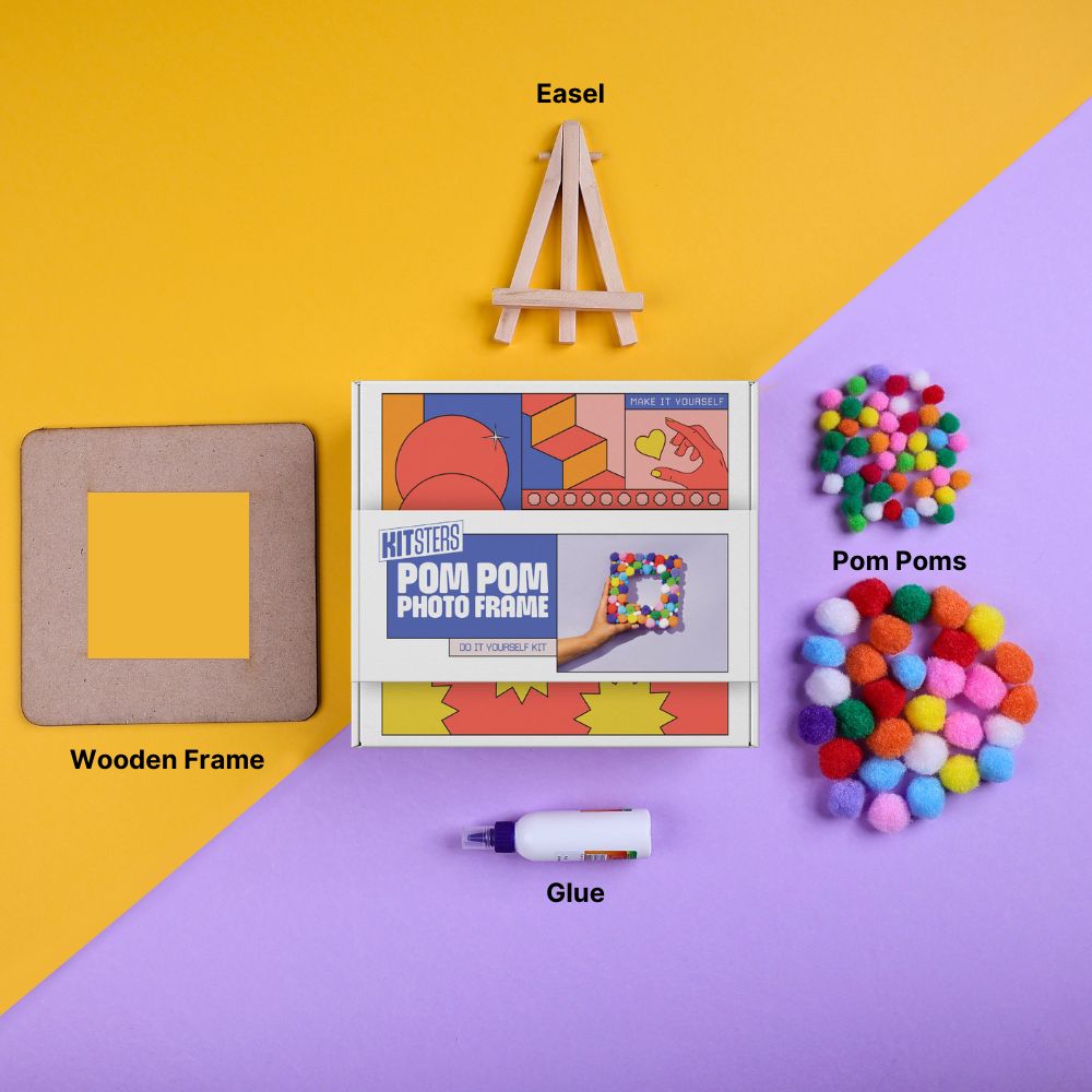 DIY Pom Pom Photo Frame Kit